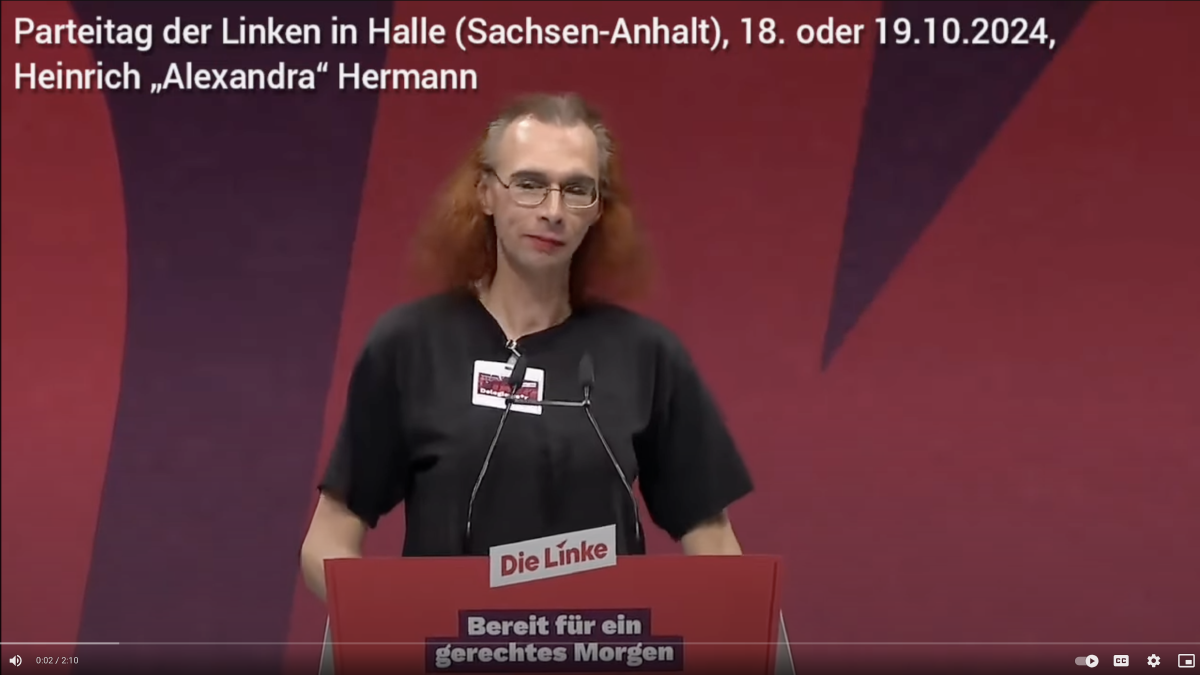 Parteitag der Partei DIE LINKE in Halle 2024